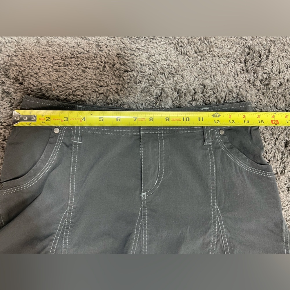 Kuhl dark grey stretch A line hike splash skirt women’s size 6 - Picture 11 of 14